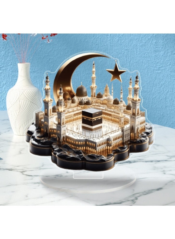 OASIS-TH Acrylic Eid Mubarak Ornament – Islamic Decor for Ramadan and Eid Al-Fitr Celebrations - Image 2